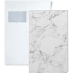 1 échantillon S-25545 Wallface marble White Nature nature Collection échantillon Panneau mural au format A5