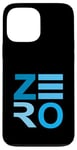 Coque pour iPhone 13 Pro Max Bleu Zeroed In! Graphique couleur bleue