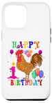 Coque pour iPhone 12 Pro Max Poulet 1 an 1e anniversaire fille poulet