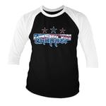 American Chopper Flag Logo Baseball 3/4 Sleeve Tee, Long Sleeve T-Shirt