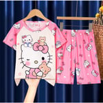 Sanrio T-shirt och Shorts Set för Flickor, Cartoon Kortärmad Nattkläder Sovkläder #5 9-12Yeears