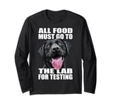 Funny Labrador Retriever The Lab Food Black Lab Mom Dad Long Sleeve T-Shirt