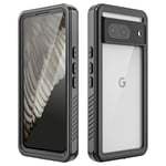 Google Pixel 8 vanntett IP68-deksel - svart