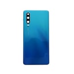 Vitre arrière avec Adhésif + Lentille camera + support pour Huawei P30 Aurora +