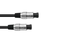 OMNITRONIC Speaker cable Speakon NL 2x2.5 10m bk, Omnitronic Högtalarkabel Speakon NL 2x2.5 10m svart