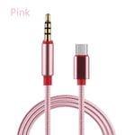 Adapter Type-c To 3.5mm Audio Cable Pink