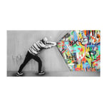 Graffiti Canvas Art Decor Bakom Gardinen Graffiti Art Paintin