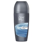 Dove Men+Care Advanced Clean Comfort Déodorant à bille pour homme avec technologie triple action pour une protection 72 h contre la transpiration et les odeurs 50 ml