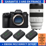 Sony A9 III + FE 70-200mm f/4 Macro G OSS II + 3 Sony NP-FZ100 + Ebook '20 Techniques pour Réussir vos Photos' - Appareil Photo Professionnel