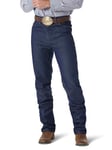 Wrangler Men's Cowboy Cut Slim Fit Jean Jeans, Rigid Indigo, 28W / 34L