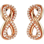 Boucles oreilles Swarovski  Clous d'oreilles  Hyperbola infini rosés