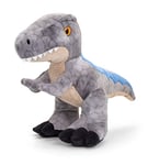 Keel Toys KEELECO - Peluche 100% recyclée - Jouet écologique pour Enfant - Dinosaure Vélociraptor 38 cm - SE1483