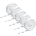 5-pack platta skosnören, 140 x 0,8 cm Vita skosnören Dura