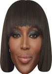 FoxyPrinting Naomi Campbell Celebrity Cardboard Party Face Mask Fancy Dress