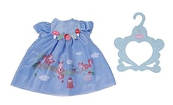 Baby Annabell Blue Dress 709610 - Clothing Items & Accessories for Dolls up to 43cm - Includes Dress and Clothing Hanger - Suitable for Kids from 3+