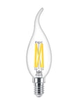 Philips LED-glödlampa Classic Candle 3,4W/922-927 (40W) Clear WarmGlow Dimmable E14
