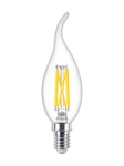 Philips LED-glödlampa Classic Candle 3.4W/922-927 (40W) Clear WarmGlow Dimmable E14