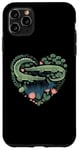 iPhone 11 Pro Max Cute Alligator Heart Crocodile Gator for Kids Case