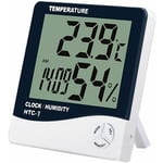 ZVD - Thermomètre Hygromètre Numérique avec Sonde Extérieure - Grand Écran lcd - Commutateur ℃/℉ - Maison/Bureau/Chambre