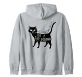 Hocus Pocus Thackery Binx I'm A Cat Person Zip Hoodie