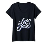 Womens Let's Dance V-Neck T-Shirt