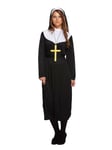 Ladies Nun Habit Costume Hen Party Fancy Dress Religious Sound of Music Outfits