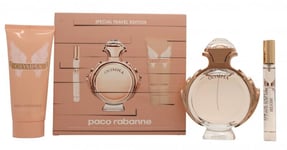 PACO RABANNE OLYMPEA GIFT SET 80ML EDP + 100ML B/L + 10ML EDP TRAVEL SPRAY. NEW