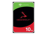 Seagate Ironwolf St10000vn000 - Hårddisk - 10 Tb - Intern - 3,5" - Sata 6Gb/S - 7200 Rpm - Buffert: 256 Mb - Med 3 Års Seagate Rescue Data Recovery (Pack Med 6)