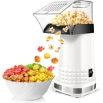 Coocheer - Machine à popcorn, 1200W Popcorn Maker Sans graisse ni huile, Snack sain pour la maison - Blanc