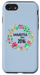 iPhone SE (2020) / 7 / 8 Wonderful Since 2016 9th Birthday Flower Born In 2016 Case