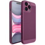 Moozy VentiGuard Coque de téléphone pour iPhone 14 Pro, 6,1 pouces, Housse respirante pour iPhone 14 Pro avec motif perforé pour la circulation de l'air, Coque rigide pour iPhone 14 Pro, Violet - Neuf