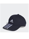 adidas 3-Stripes Cotton Twill Baseball Cap, Green, Size Xs, Men