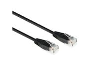 Act Black 15 Meter U/Utp, Cat6 Patch Cable With Rj45 Connectors, Zip Bag