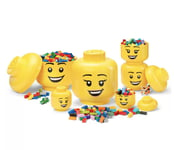 LEGO Minifigure Storage Head Ultimate 6-Piece Set: 2x Large, 2x Small, 2x Mini