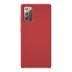 Coque silicone unie Soft Touch Rouge compatible Samsung Galaxy Note 20 - Neuf