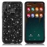 Samsung Glitter Galaxy A40 kuoret - Musta