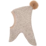 HUTTEliHUT TRAINEE elefanthut wool 1 alpaca pompom – camel/camel - 4-6år