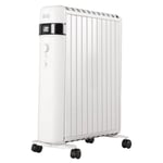 Black And Decker 1.5Kw Digital Oil Free Radiator White