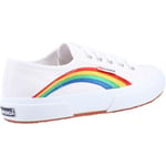 Superga 2750 Rainbow Embroidery Trainer White/Rainbow