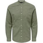 Chemise Only & Sons   ONSCAIDEN LIFE LS SOLID LINEN MAO NOOS