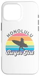 Coque pour iPhone 16 Pro Max Honolulu Surfer Girl Hawaii Hawaii Surf Beach Cute