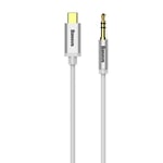 Yiven Audiokabel USB-C mini jack 3,5mm, 1,2m - Vit