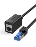 UGREEN Cat 8 Rallonge Ethernet RJ45 Réseau Câble Extension Mâle à Femelle 40Gbps 2000MHz Compatible avec PS5 PS4 PC Routeur Modem TV Box 0.5M