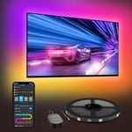 Govee TV LED Backlight, 2.4M RGBIC TV Backlight pour TV 40-50 Pouces, Bande LED Intelligente avec Commande Bluetooth et Wi-Fi, Fonctionne avec Alexa et Google Assistant, Synchronisation de la Musique