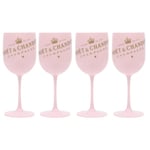 500ml Moet Champagne Flutes Glass Plast Akryl Champagne Glas Vinglas PINK 4PCS