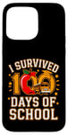 Coque pour iPhone 15 Pro Max Graphique vintage I Survived 100 Days of School Bus