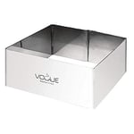 Vogue Square Mousse Rings 4X8X8cm Stainless Steel Cake Cutter Mould Bakerware