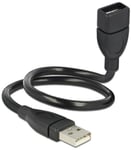 Delock muotoiltava USB-A jatkokaapeli