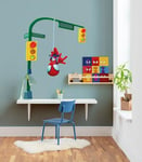 Komar Sticker mural Spidey and His Amazing Friends Lamp Swing – Dimensions : 50 x 70 cm – Marvel Sticker mural pour chambre d'enfant Multicolore, Coloré