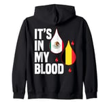 IT'S IN MY BLOOD / EN MI SANGRE - MEXICO AND BELGIUM PRIDE Zip Hoodie